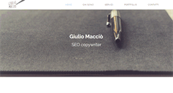 Desktop Screenshot of giuliomaccio.com