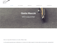 Tablet Screenshot of giuliomaccio.com